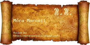 Móra Marcell névjegykártya