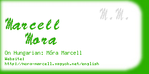 marcell mora business card
