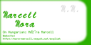 marcell mora business card